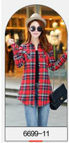Women Velvet Thick Warm Plaid Shirt Female Full Tops Winter Long Checkered Blouse Blusas Femininas Chemise Femme M-XXL HS1589