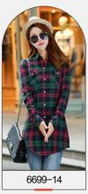 Women Velvet Thick Warm Plaid Shirt Female Full Tops Winter Long Checkered Blouse Blusas Femininas Chemise Femme M-XXL HS1589