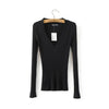2017 New Spring Deep V Forest Green Pullovers Woman Stretch Knitted Sweater Women Elastic All Match Size Jumper Basic Tops C3554
