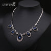 Hyperbole Big Chokers Necklaces Fashion Brand Luxury Temperament Fine Jewelry Women Water Drop Crystal Pendant Necklace