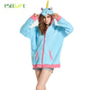 New Novelty Women Hoodies Fashion Cartoon unicorn Sweatshirts Tracksuits Women gardigan hoodies Girl Winter cute Hooded Jacket