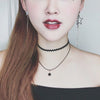 Free shipping! Fashion black collar neck chain sexy round clavicle wild temperament choker necklace Cowboy accessories jewlery