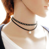 Free shipping! Fashion black collar neck chain sexy round clavicle wild temperament choker necklace Cowboy accessories jewlery