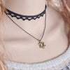 Free shipping! Fashion black collar neck chain sexy round clavicle wild temperament choker necklace Cowboy accessories jewlery