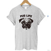 THE COOLMIND Top quality Cotton cut pug print women T shirt casual o-neck women T-shirt 2017 new design woman tee shirts