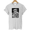 THE COOLMIND Top quality Cotton cut pug print women T shirt casual o-neck women T-shirt 2017 new design woman tee shirts