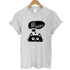 THE COOLMIND 2017 100% Cotton Meow Print Women T shirt Cat T-Shirt Casual Funny Shirt For Lady Top Tee Hipster
