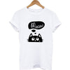THE COOLMIND 2017 100% Cotton Meow Print Women T shirt Cat T-Shirt Casual Funny Shirt For Lady Top Tee Hipster