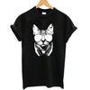THE COOLMIND 2017 100% Cotton Meow Print Women T shirt Cat T-Shirt Casual Funny Shirt For Lady Top Tee Hipster