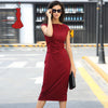 Deviz Queen Elegant Office Dresses Brand 2017 New O-Neck Design Women's Casual Slim Wiggle Pencil Sheath Bodycon Woman Dress