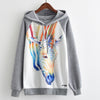 MITTELMEER 2018 Autumn winter Harajuku printed Hooded Sweatshirt printing cartoon Unicorn owl cat Hoodies girls women Christmas