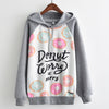 MITTELMEER 2018 Autumn winter Harajuku printed Hooded Sweatshirt printing cartoon Unicorn owl cat Hoodies girls women Christmas
