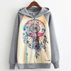 MITTELMEER 2018 Autumn winter Harajuku printed Hooded Sweatshirt printing cartoon Unicorn owl cat Hoodies girls women Christmas