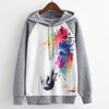 MITTELMEER 2018 Autumn winter Harajuku printed Hooded Sweatshirt printing cartoon Unicorn owl cat Hoodies girls women Christmas