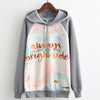 MITTELMEER 2018 Autumn winter Harajuku printed Hooded Sweatshirt printing cartoon Unicorn owl cat Hoodies girls women Christmas
