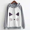 MITTELMEER 2018 Autumn winter Harajuku printed Hooded Sweatshirt printing cartoon Unicorn owl cat Hoodies girls women Christmas