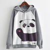 MITTELMEER 2018 Autumn winter Harajuku printed Hooded Sweatshirt printing cartoon Unicorn owl cat Hoodies girls women Christmas