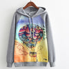 MITTELMEER 2018 Autumn winter Harajuku printed Hooded Sweatshirt printing cartoon Unicorn owl cat Hoodies girls women Christmas