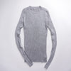 Women Sweater Pullover Basic Rib Knitted Cotton Tops Solid Crew Neck Essential Jumper Long Sleeve Sweaters Autumn Winter 2017
